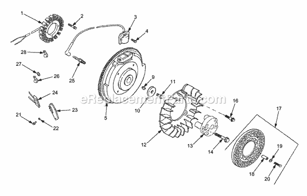 Ignition/Electrical Diagram and Parts List for GT3204 14A-671-710 Cub Cadet Lawn Tractor